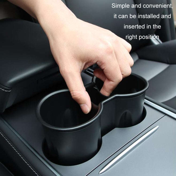 For Tesla Model 3/Y Central Control Instrument Panel Water Cup Limiter Water Cup Holder(Black)