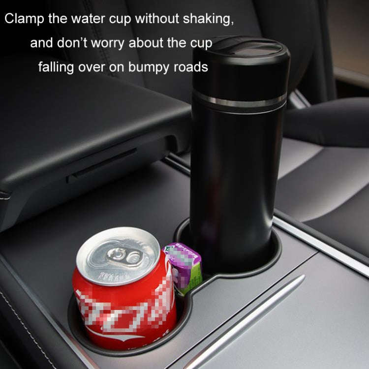 For Tesla Model 3/Y Central Control Instrument Panel Water Cup Limiter Water Cup Holder(Black)