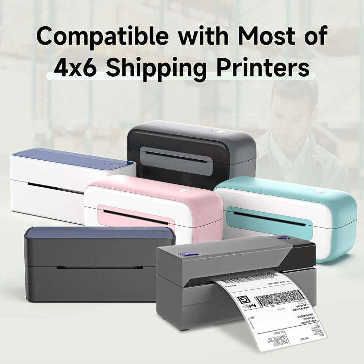 500sheets 4×6 Inch Stickers Thermal Label Paper For Phomemo PM-246S / PM-241BT / D520BT, Style: ...
