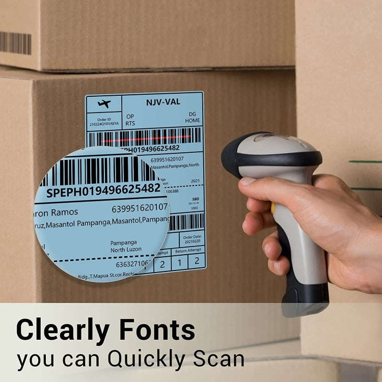 500sheets 4×6 Inch Stickers Thermal Label Paper For Phomemo PM-246S / PM-241BT / D520BT, Style: ...