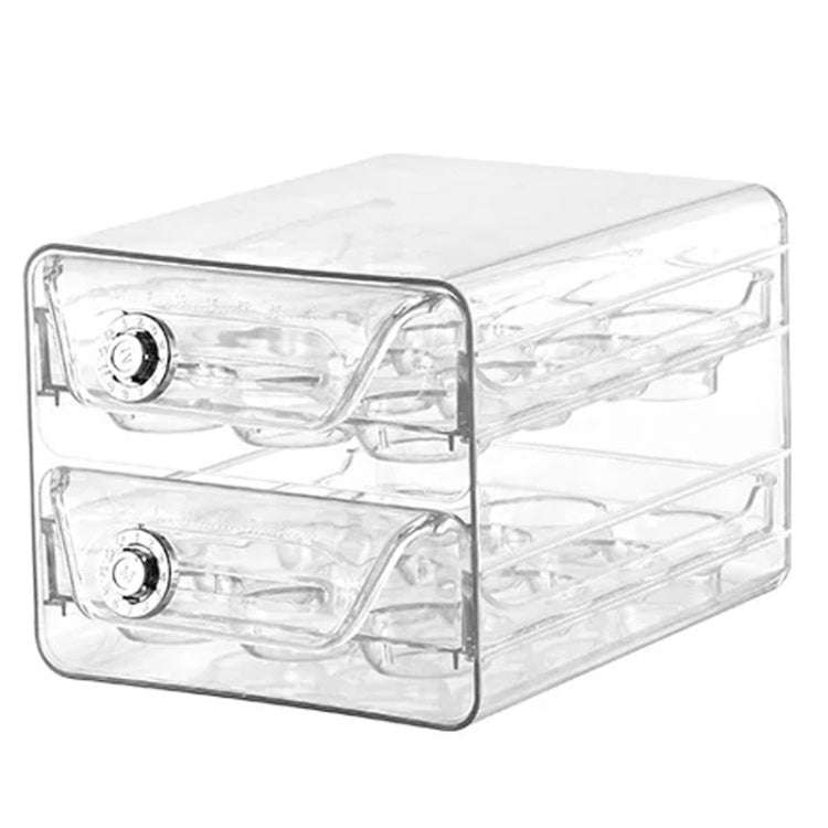Middle Layer Double Layer 24 Grid Egg Storage Box PET Transparent Multi-Specification Egg Box