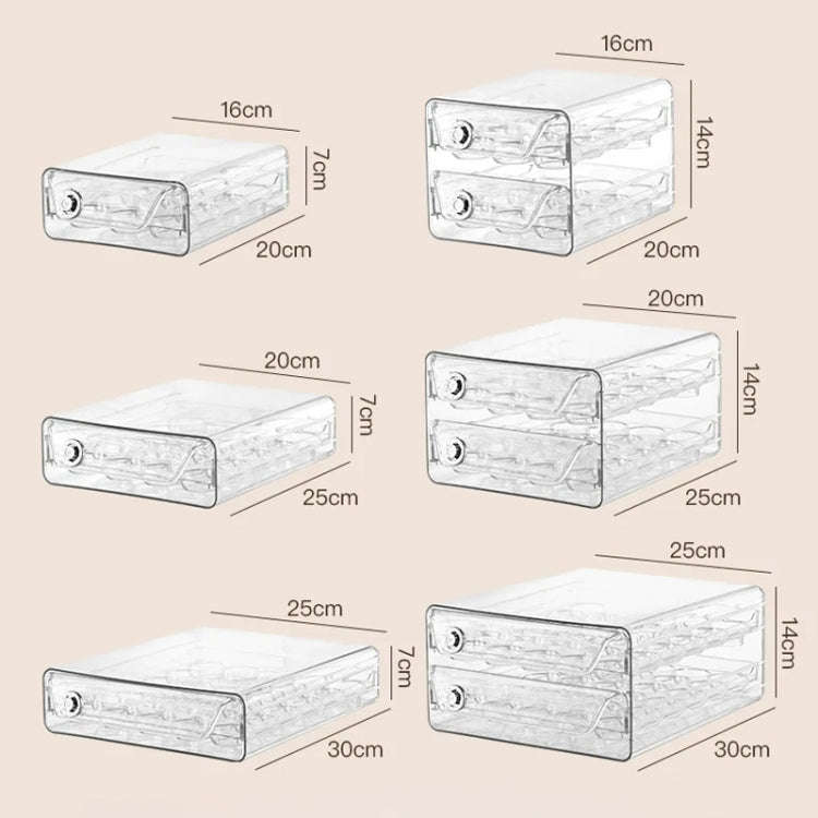 Middle Layer Double Layer 24 Grid Egg Storage Box PET Transparent Multi-Specification Egg Box