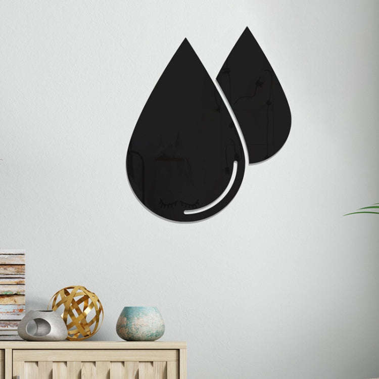 2pcs /Set Acrylic Water Drops Mirror Stereo Wall Stickers Living Room Bedroom Decorative Stickers...