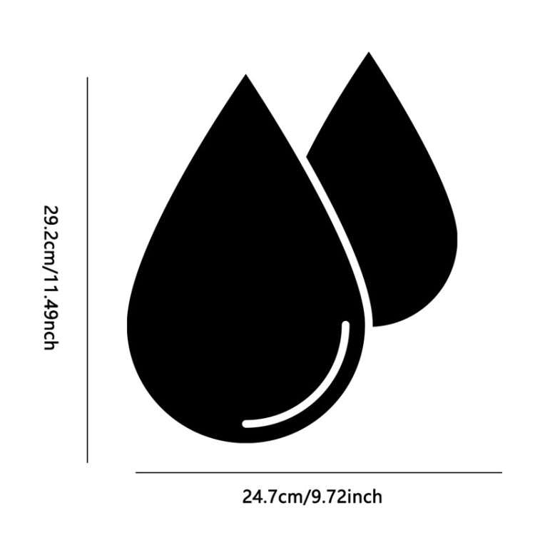 2pcs /Set Acrylic Water Drops Mirror Stereo Wall Stickers Living Room Bedroom Decorative Stickers...