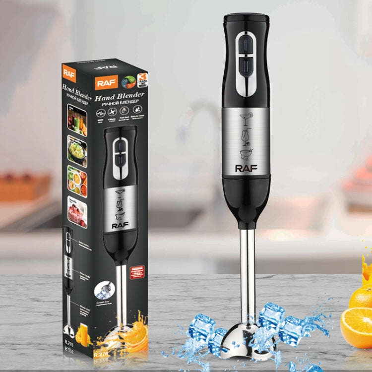 RAF 700W 4-blade Handheld Electric Blender Stainless Steel Food Cooking Stick,EU Plug(White)