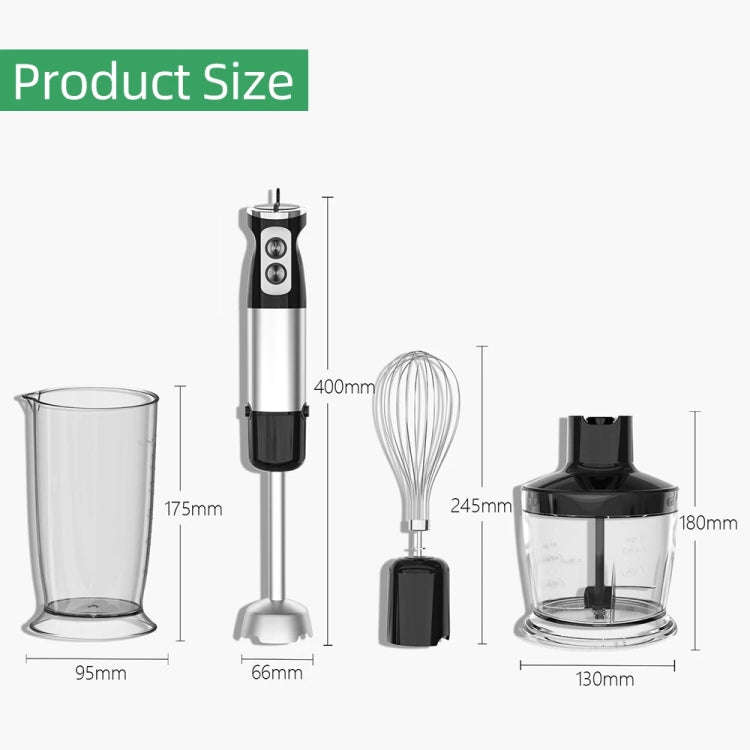 5-in-1 600W Multifunctional  Electric Blender Stainless Steel Food Cooking Stick EU Plug