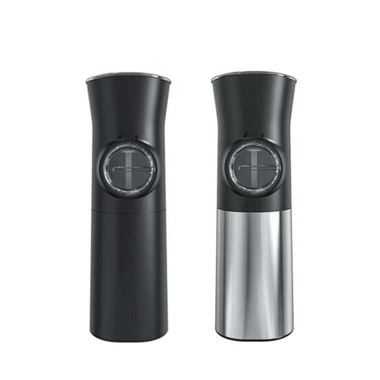 Gravity Induction Electric Salt And Pepper Grinder  Adjustable Coarseness with LED Light(Silver)