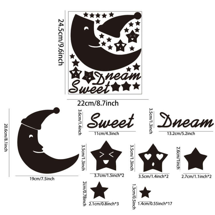 32pcs /Set Acrylic SweetDream Mirror Stereo Wall Stickers Home Decoration Soft Mirror(Gold)