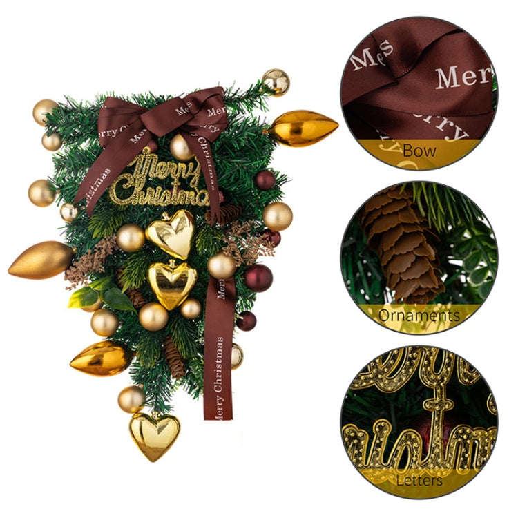 Love Golden Balls Christmas Tree Christmas Decoration Wreath