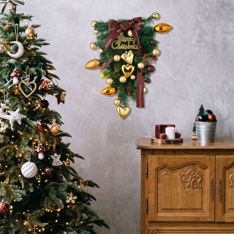 Love Golden Balls Christmas Tree Christmas Decoration Wreath