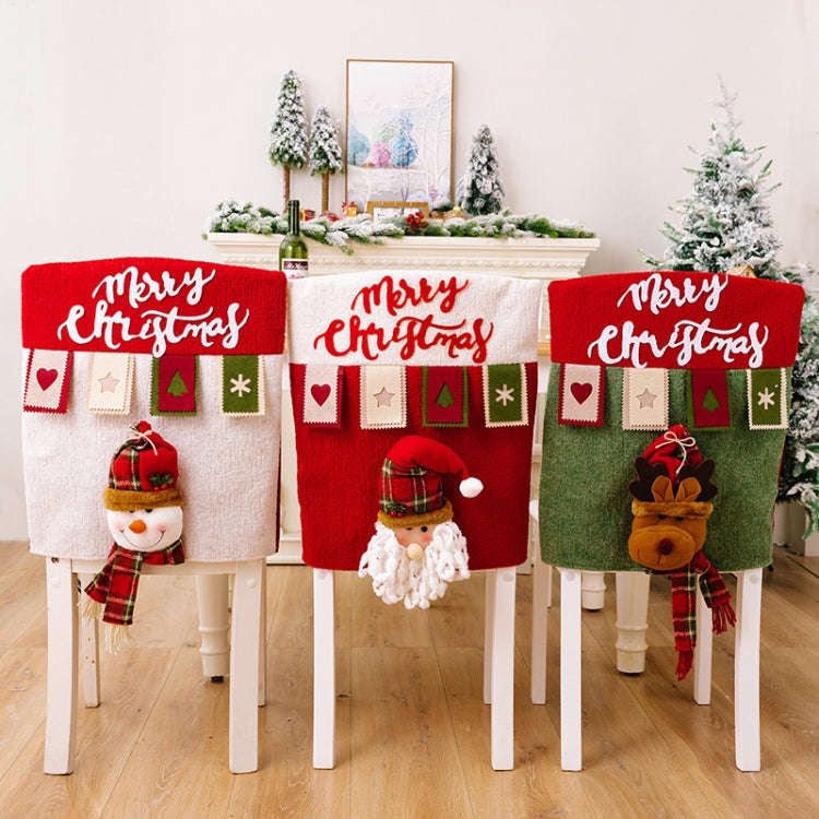 3D Cartoon Doll Chair Cover Christmas Furniture Decoration Supplies(Elder)