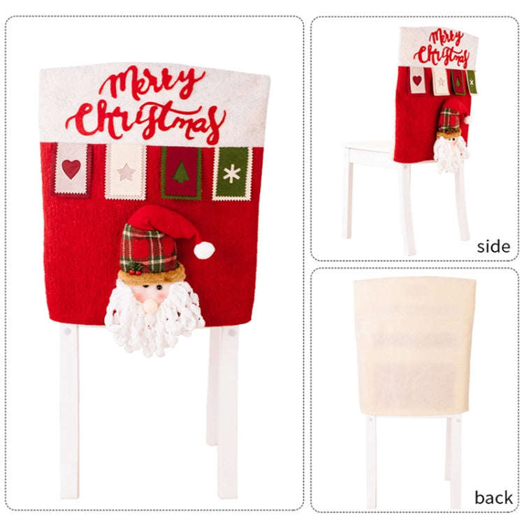 3D Cartoon Doll Chair Cover Christmas Furniture Decoration Supplies(Snowman)