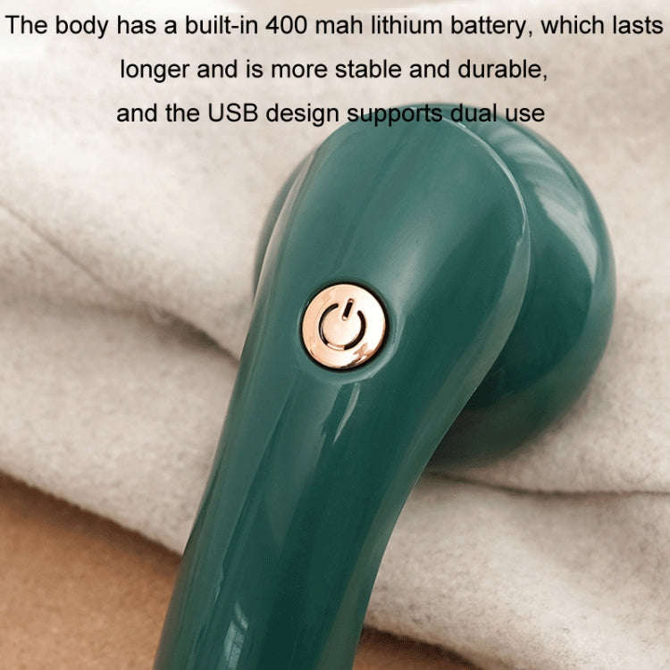 Home Rechargeable Handheld Clothes Hair Ball Trimmer(Green)
