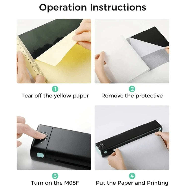 For Phomemo M08F / TP81 100sheets /Pack A4 Tattoo Transfer Paper Compatible For MR.IN Brother Poc...