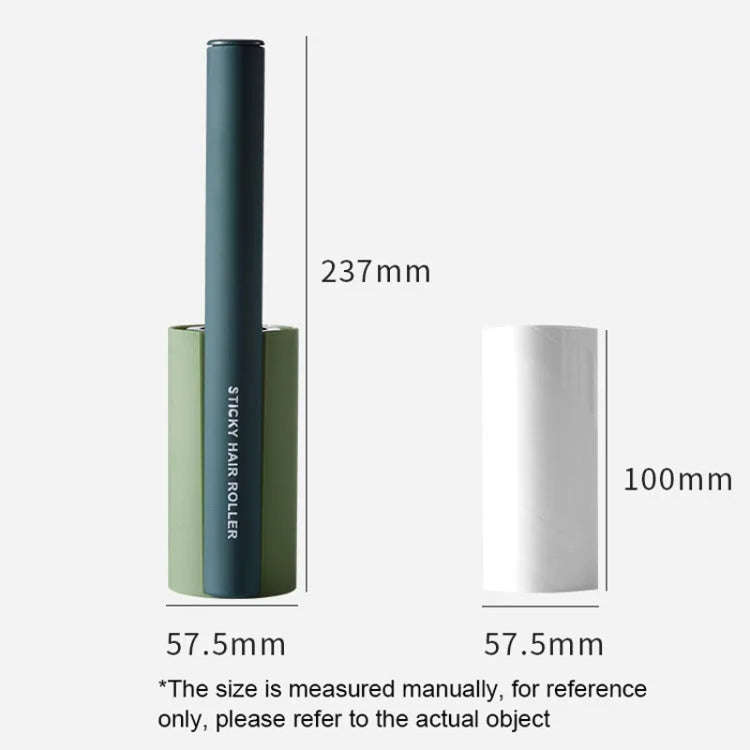 Household Clothing Sofa Hair Vertical Removable Roller Hair Sticker, Color: Green