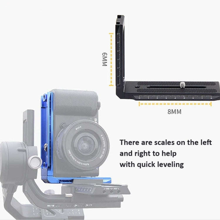 Universal Camera L Shape Bracket Quick Release Plate for Camera RSC2 / RS3 Stabilizers, Spec: L-4...