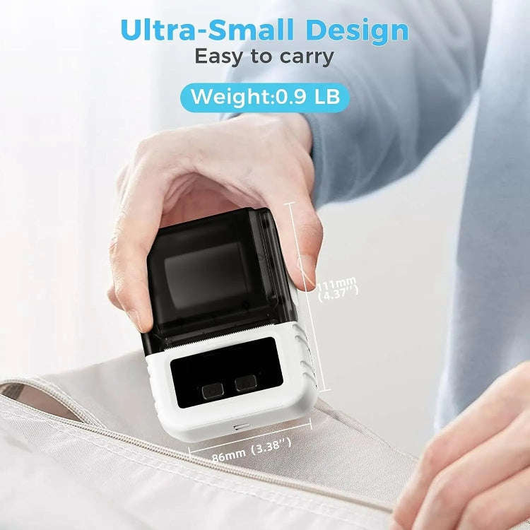 Phomemo M120 Label Maker Barcode Printer Bluetooth Thermal Label Machine(White)