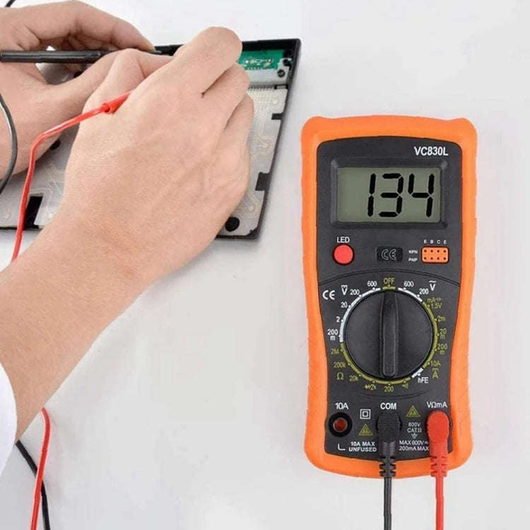 19-in-1 EU Plug 60W Adjustable Temperature Soldering Iron Set with VC830L Digital Multimeter