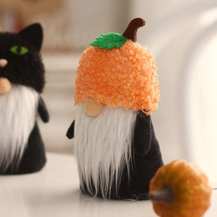 Halloween Decorations Ghost Faceless Doll Party Ornaments(Orange)