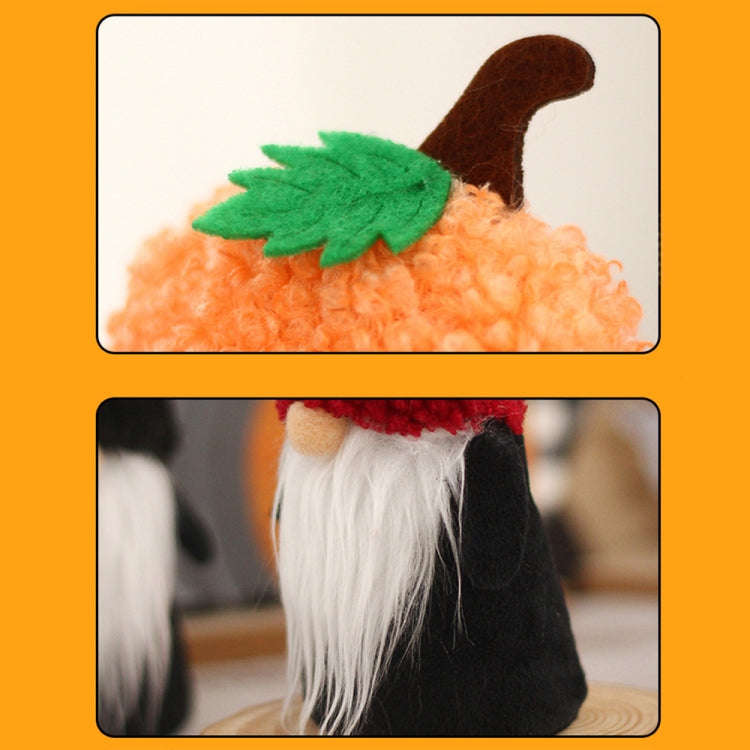Halloween Decorations Ghost Faceless Doll Party Ornaments(Orange)