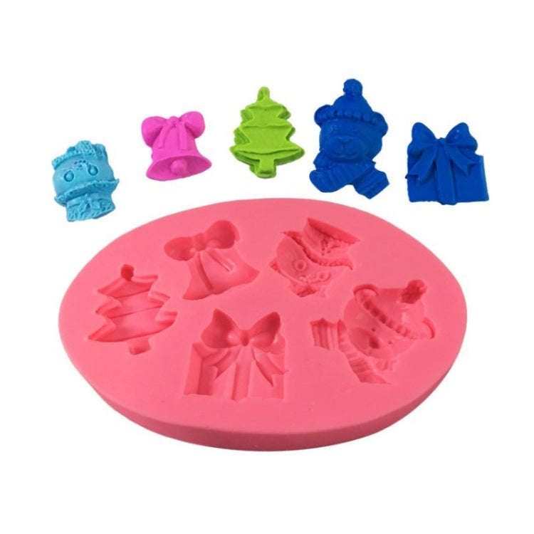 DIY Christmas Silicone Mold Elk Sleigh Cake Plaster Decoration Mold, Model: 50-1076-A