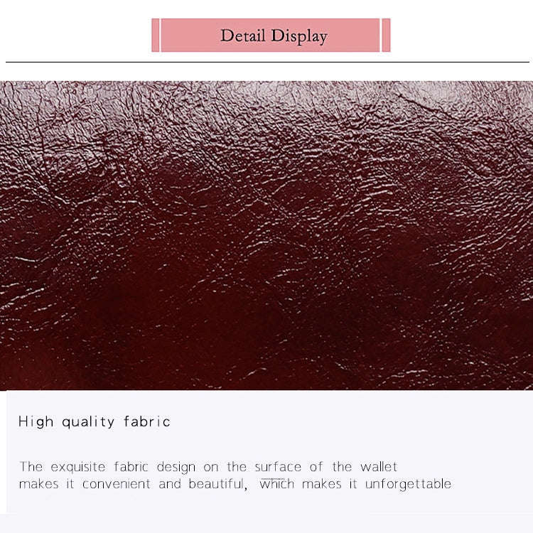 Ladies Buckle Coin Purse Detachable Large Capacity Clutch Bag Multi-card Slot Wallet(Light Brown)