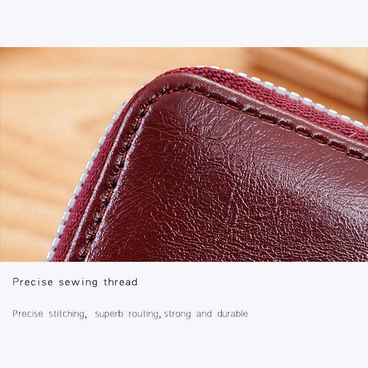 Ladies Buckle Coin Purse Detachable Large Capacity Clutch Bag Multi-card Slot Wallet(Light Brown)
