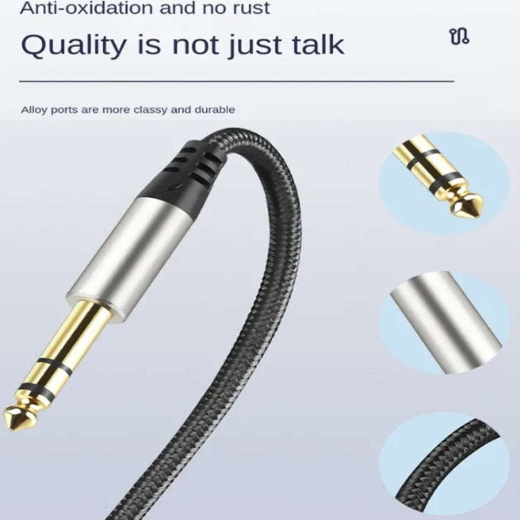 10m Audio Mixing Console Amplifier Drum Connection Cable 6.35MM Male To Male Audio Cable 28AWG OD...