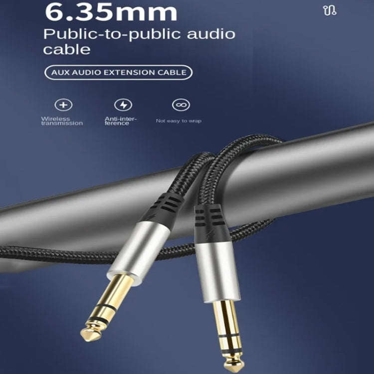 10m Audio Mixing Console Amplifier Drum Connection Cable 6.35MM Male To Male Audio Cable 28AWG OD...