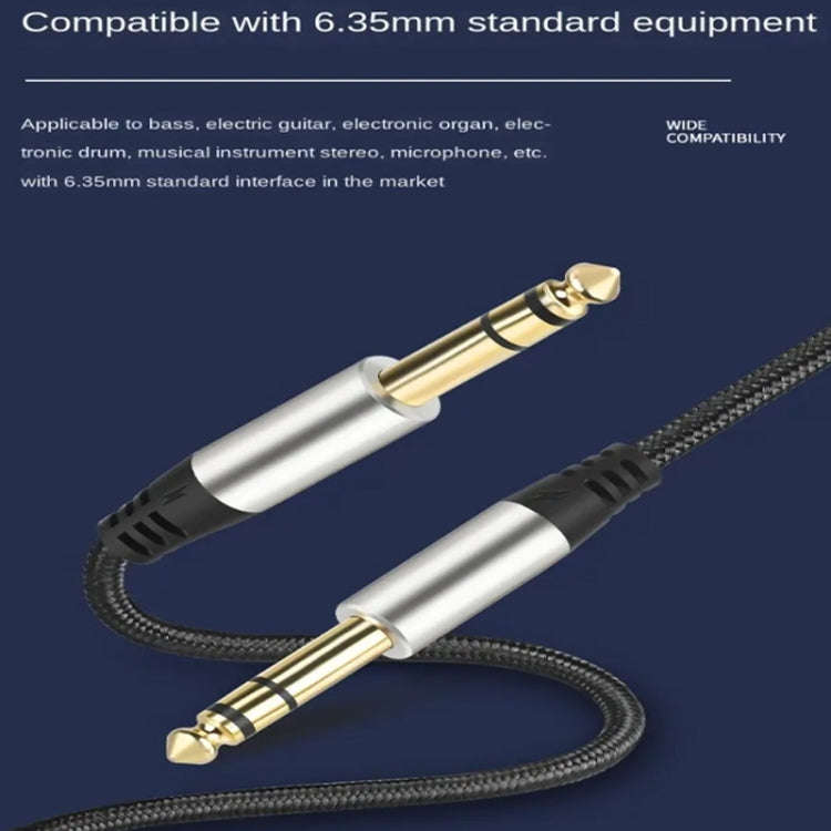 10m Audio Mixing Console Amplifier Drum Connection Cable 6.35MM Male To Male Audio Cable 28AWG OD...