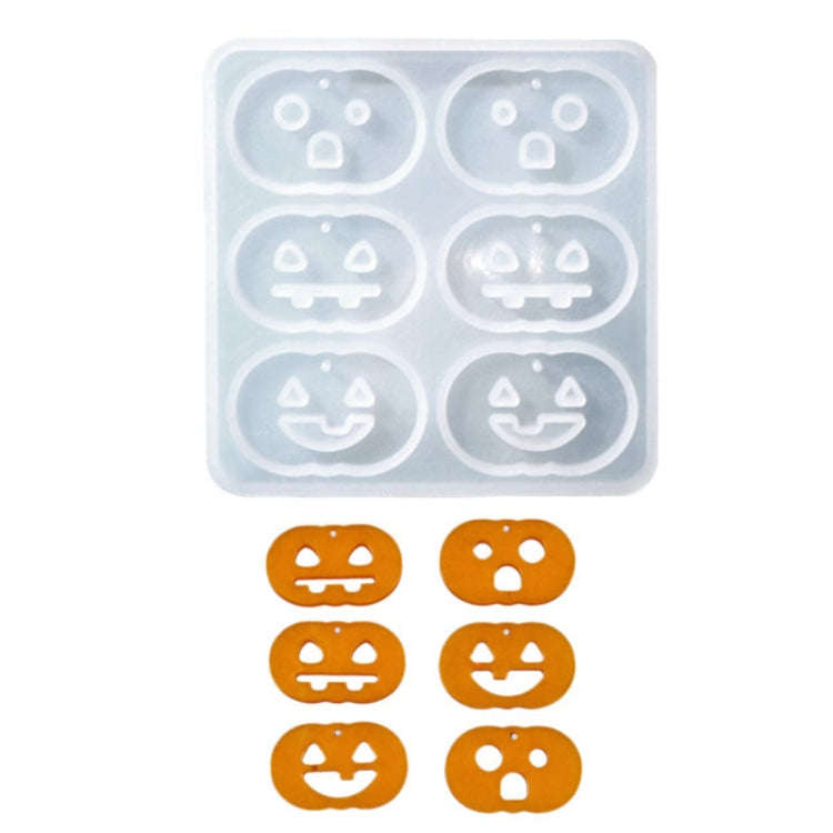 DIY Crystal Glue Mold Halloween Earrings Necklace Pendant Patch Silicone Mold(60-1105)