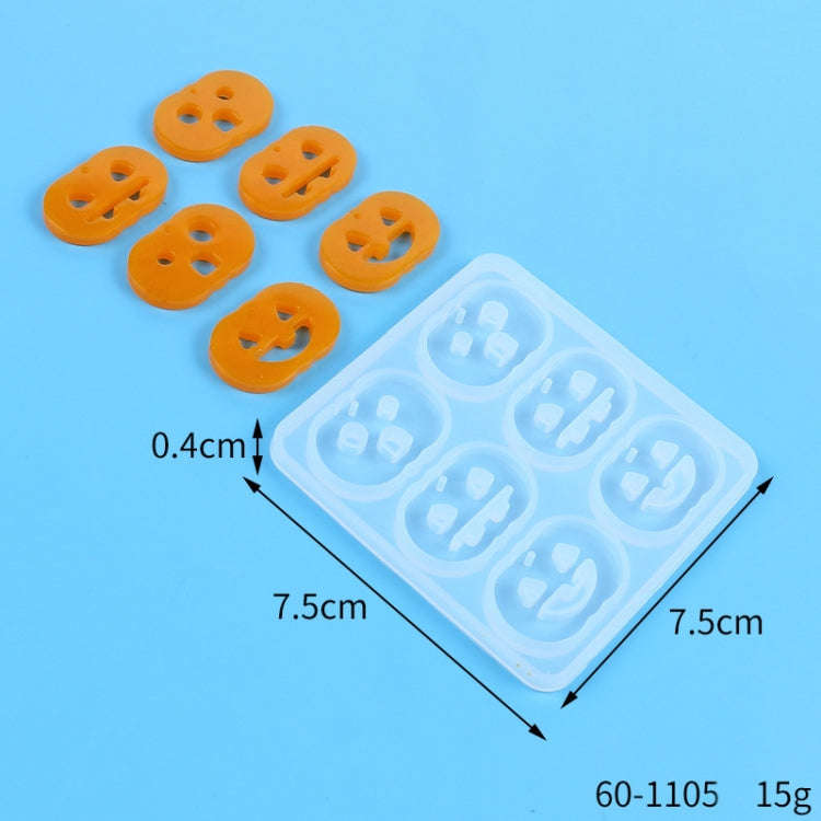 DIY Crystal Glue Mold Halloween Earrings Necklace Pendant Patch Silicone Mold(60-1105)
