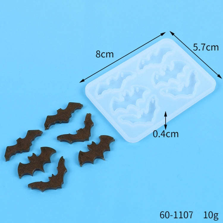 DIY Crystal Glue Mold Halloween Earrings Necklace Pendant Patch Silicone Mold(60-1107)