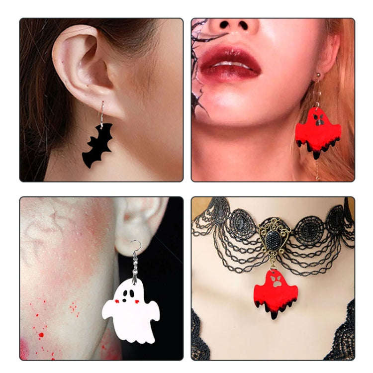 DIY Crystal Glue Mold Halloween Earrings Necklace Pendant Patch Silicone Mold(60-1105)