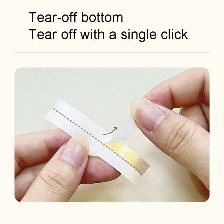 For Phomemo P12 / P12 Pro 12mm x 2m Thermal Transfer Label Ribbon(Gold Word On White)