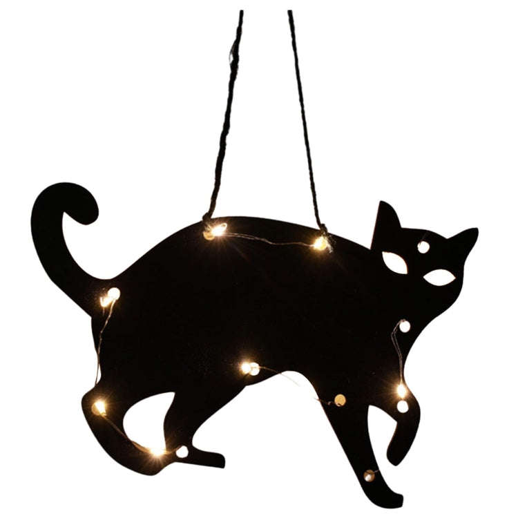 Black Cat 4.5V Halloween Glowing Hanging Lights Party Holiday Decoration