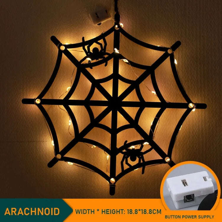 Cobweb 4.5V Halloween Glowing Hanging Lights Party Holiday Decoration