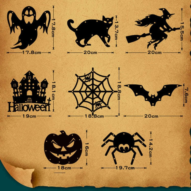 Spider 4.5V Halloween Glowing Hanging Lights Party Holiday Decoration