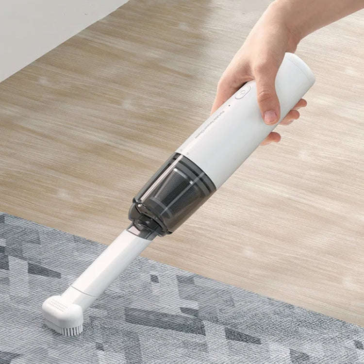 Mini Portable Detachable Wireless Handheld Powerful Car Vacuum Cleaner, Style: Plastic Filter (Bl...