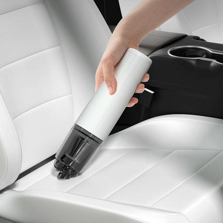 Mini Portable Detachable Wireless Handheld Powerful Car Vacuum Cleaner, Style: Plastic Filter (Bl...