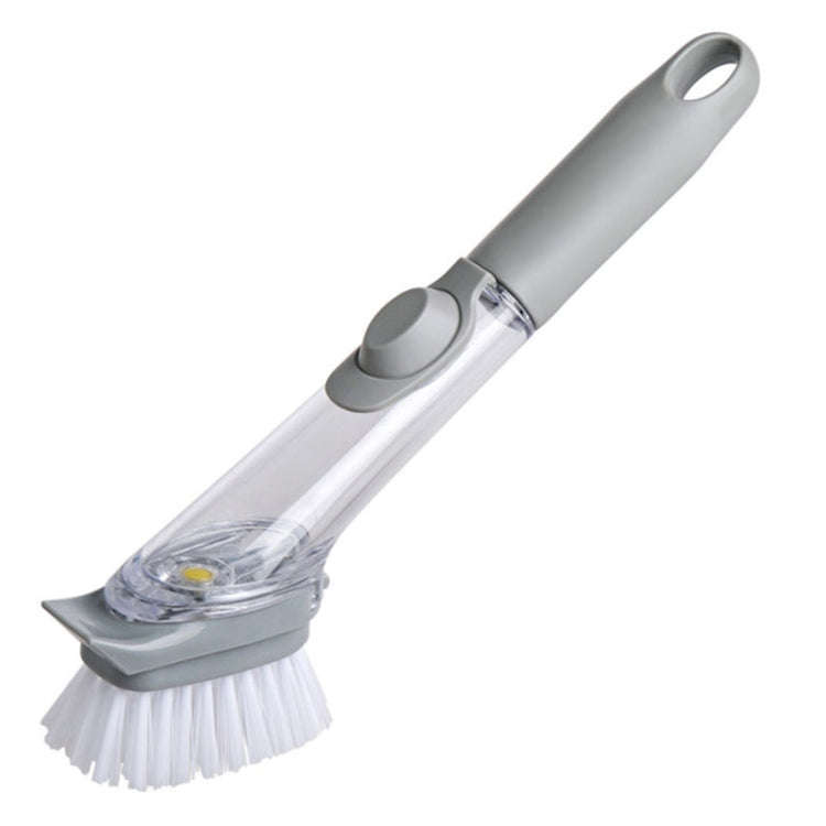 Kitchen Long Handle Automatic Liquid Filling Non-Stick Pan Scrubber Brush Cleaning Brush, Style: ...