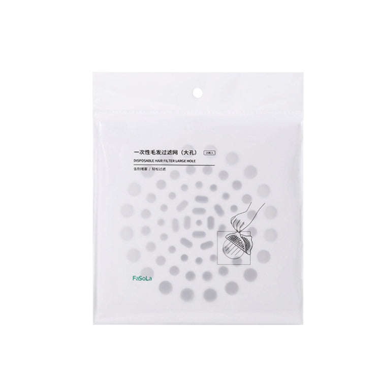 FASOLA 15pcs /Bag Sink Disposable Filter Sewer Mouth Non-woven Floor Drain Sticker, Spec: Large Hole