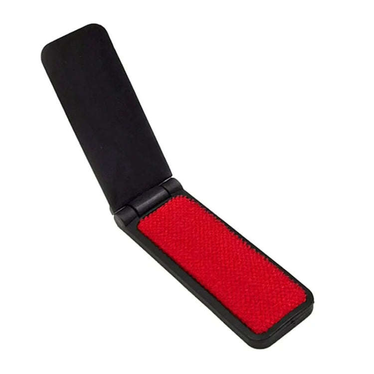 Portable Clothes Hair Removal Brush Folding Static Hair Remover(Black)