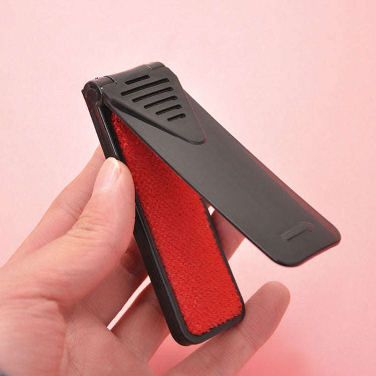 Portable Clothes Hair Removal Brush Folding Static Hair Remover(White)