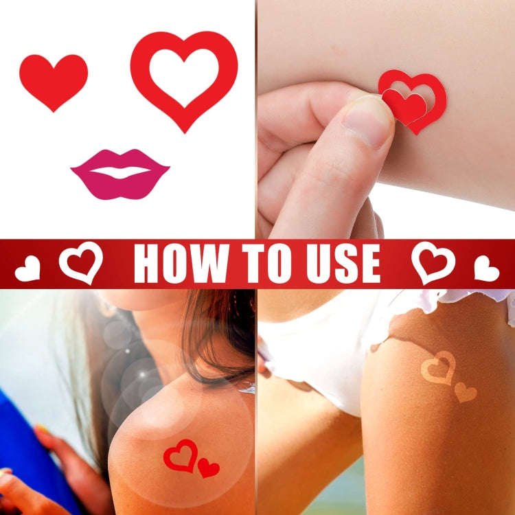 210pcs /Pack Style 10 Tanning Sunbathing Stickers Self Adhesive Body Stickers