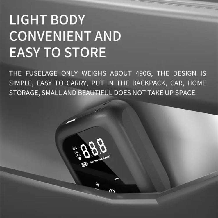 Multifunctional Portable Car Electric Wireless Tire Inflator Pump(Touch Screen Button)