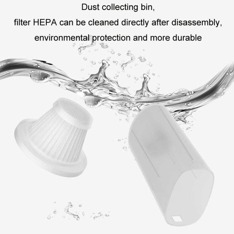 Portable Handheld USB Charging Car Vacuum Cleaner, Color: Wireless White