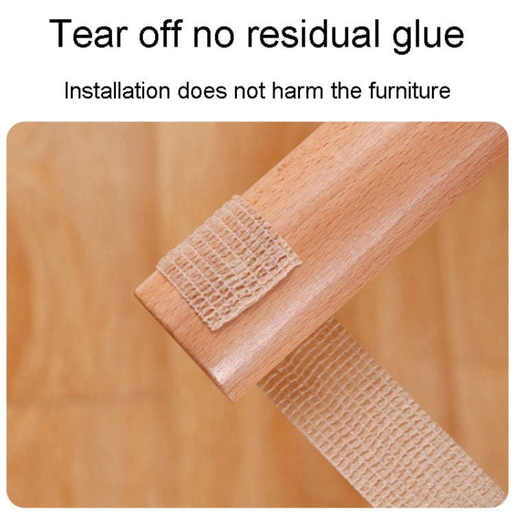 2.5 x 450cm Non-Woven Self-Adhesive Chair Non-Slip Foot Stickers Universal Table And Bench Leg Pa...