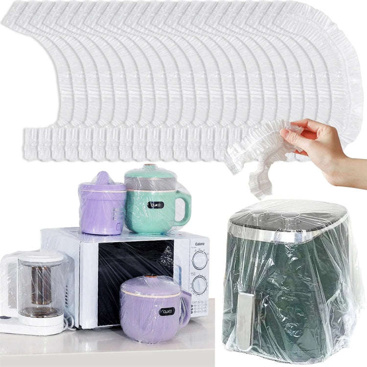 10pcs /Bag Disposable Furniture Dust Cover For Electric Cooker Oven Electric Fan 90x110cm(White)