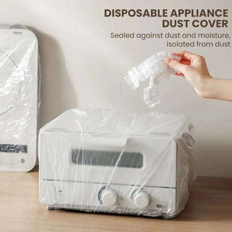 10pcs /Bag Disposable Furniture Dust Cover For Electric Cooker Oven Electric Fan 90x110cm(White)